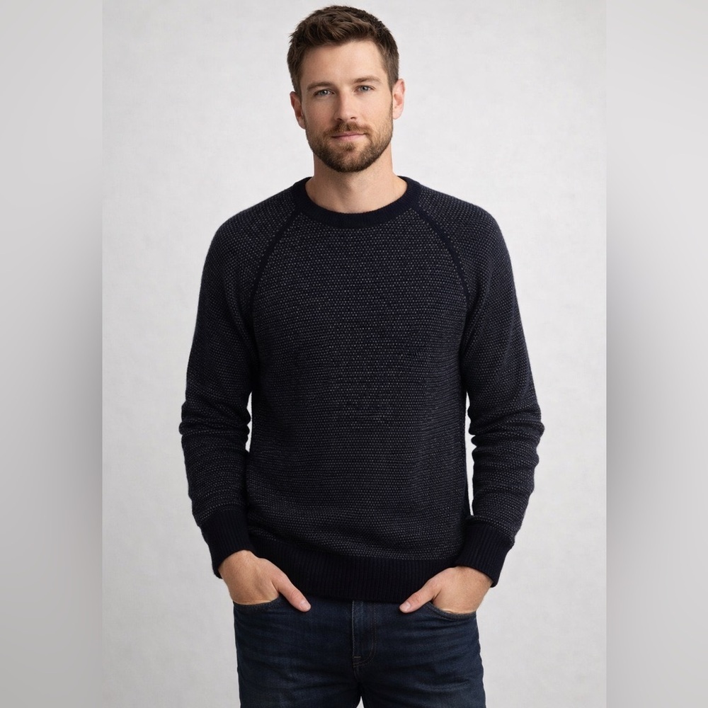 J. Crew Men's Navy Crewneck Sweater
